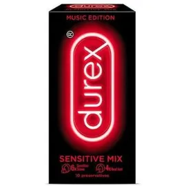 DUREX PRESERVATIVOS MUSIC EDITION SENSITIVE MIX 10 UNIDADES