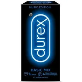 DUREX PRESERVATIVOS MUSIC EDITION BASIC MIX 10 UNIDADES