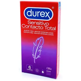 DUREX SENSITIVO CONTACTO TOTAL 6 UND